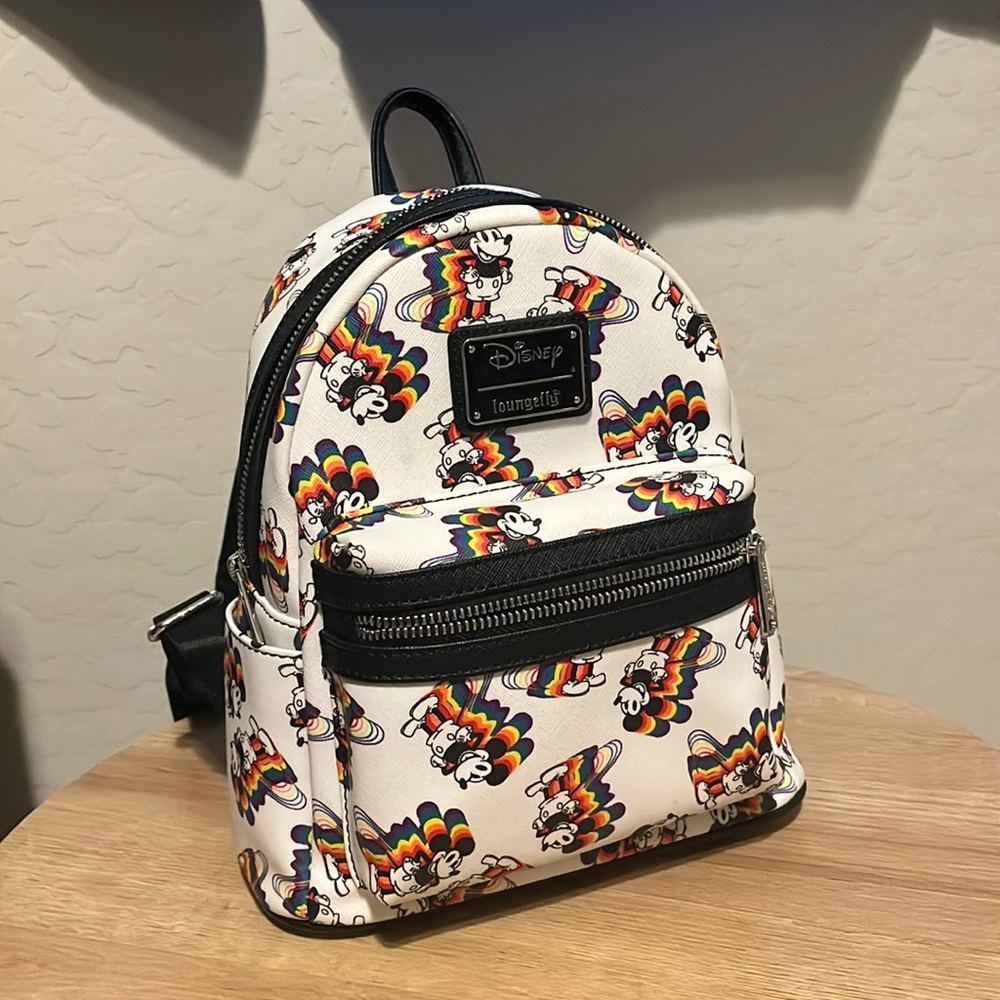 Rainbow Mickey loungefly backpack